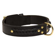 Incredible Design Boxer Braided Leather Collar Incredible Design Boxer Braided Leather Collar